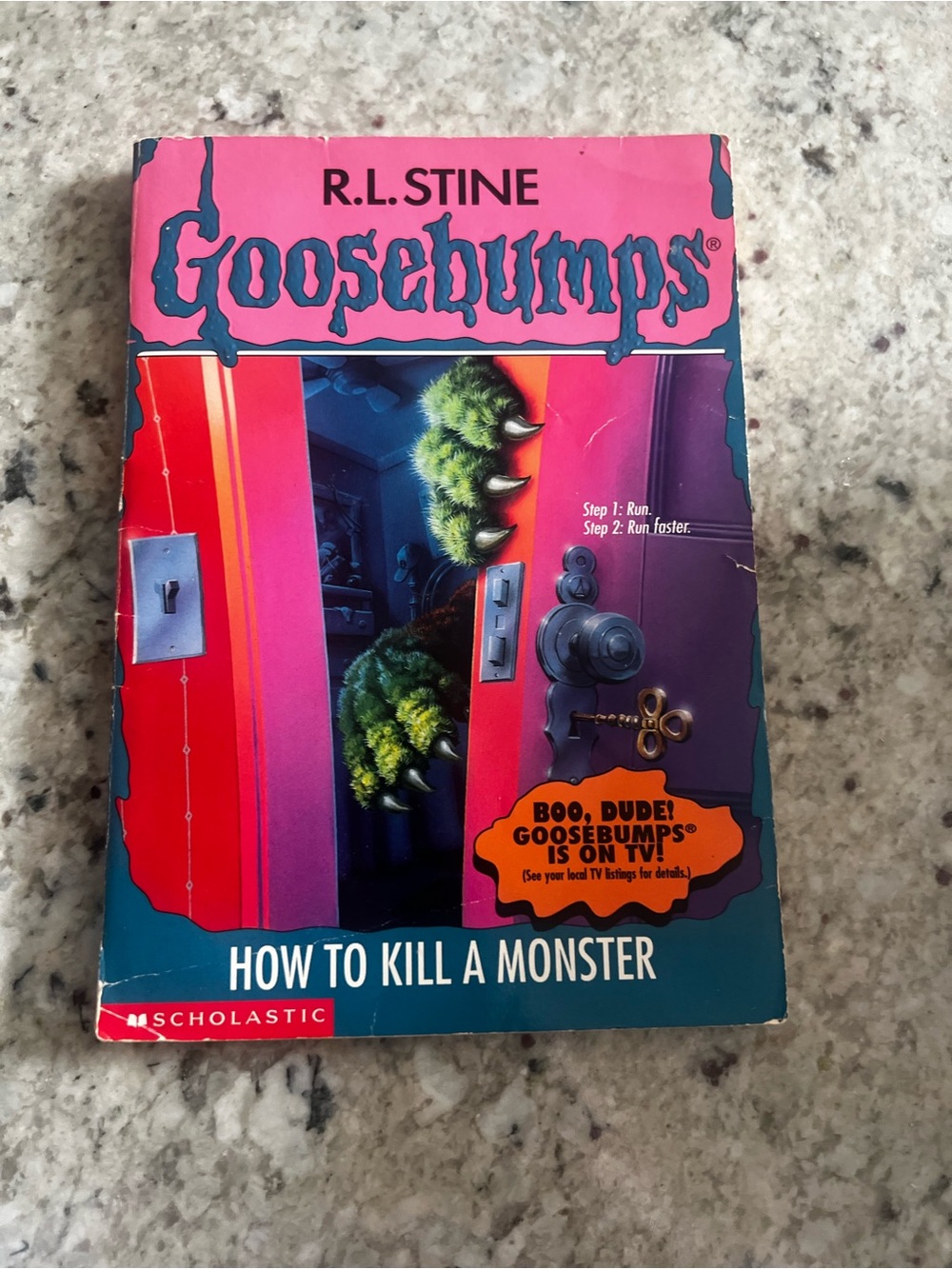 R.L. Stine Goosebumps "How to Kill a Monster" - Pink Cover